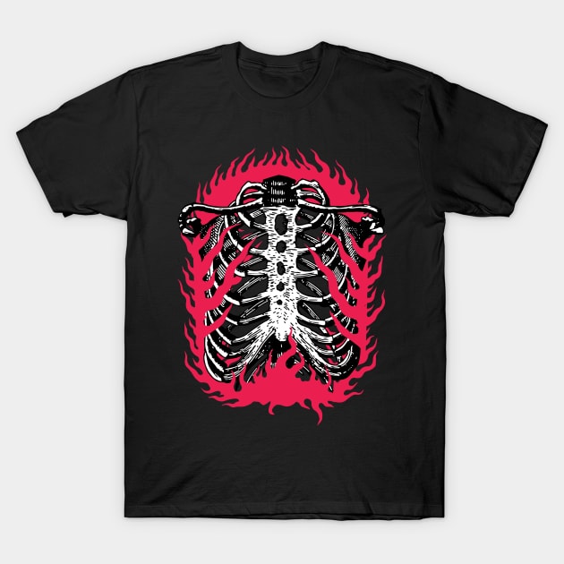 Burning inside T-Shirt by thedoomseed